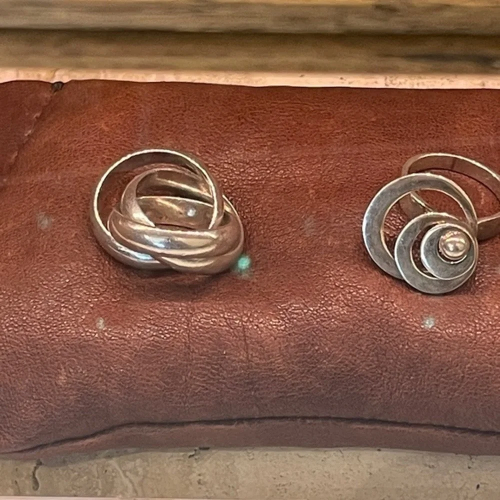 🪙 VINTAGE Sterling Silver Rolling‎ Ring, Reliquary SF, Size 6